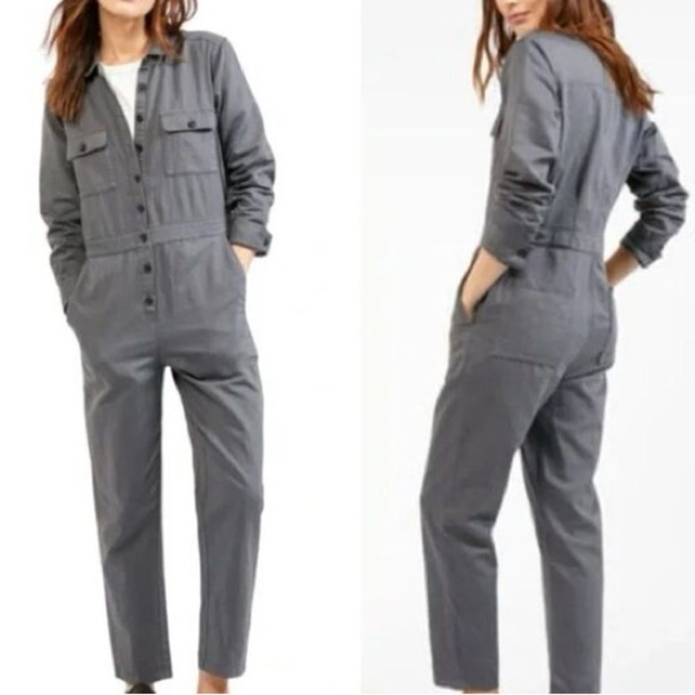 NWT Outerknown S.E.A. Jumpsuit Long Sleeve‎ Grey size xs